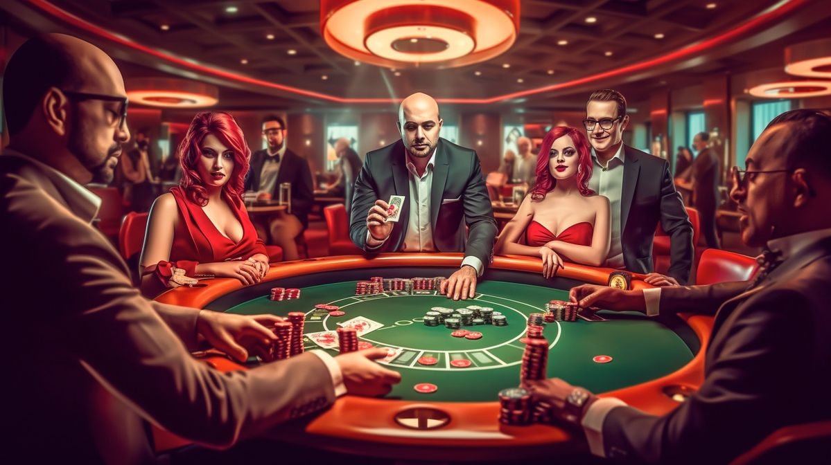 Live dealer blackjack table with multi-camera feed